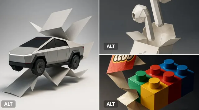 A flat branded paper folds its...