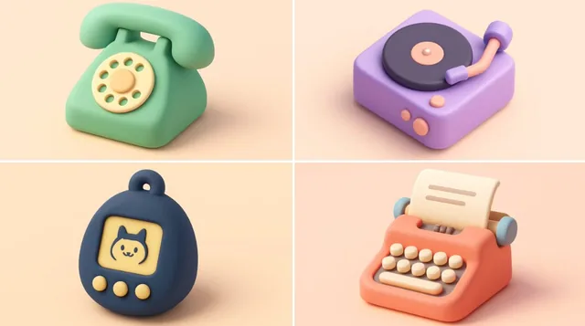 Tiny cute isometric [smiling -...
