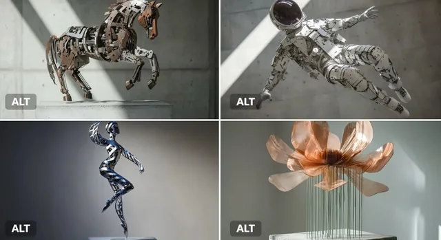 A kinetic sculpture of a [subj...
