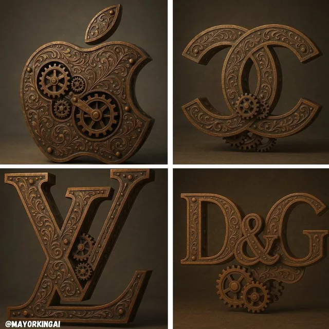 3D sculpted logo of [LOGO NAME...