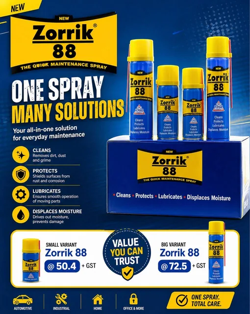 I want to design a flyer for this Zorrik Product, also I want to add a pop out at bottom mentioning small variant Zorrik