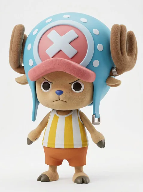 Tony Tony Chopper from One Piece features a high-quality 3D vinyl toy. The attached photo serves as the original design