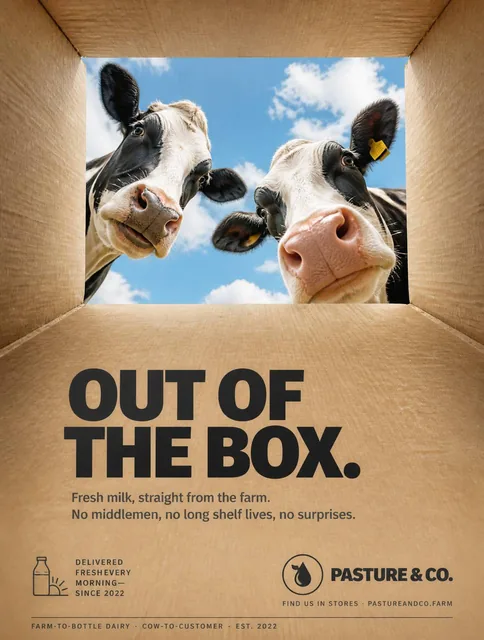 Vertical advertising poster with a surreal playful concept, photorealistic rendering. The entire composition is shot fro