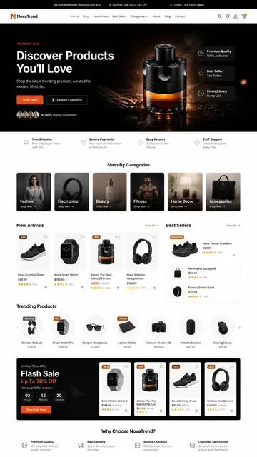 COMPLETE ECOMMERCE WEBSITE UI/UX DESIGN PROMPT Design a world-class premium eCommerce website for a trending online bran