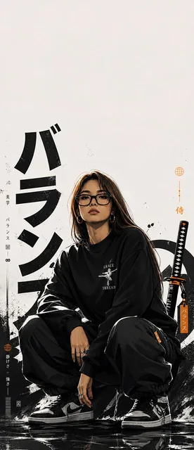 Use [image1] as the character identity and fashion reference. Reimagine the uploaded character as a premium Japanese str
