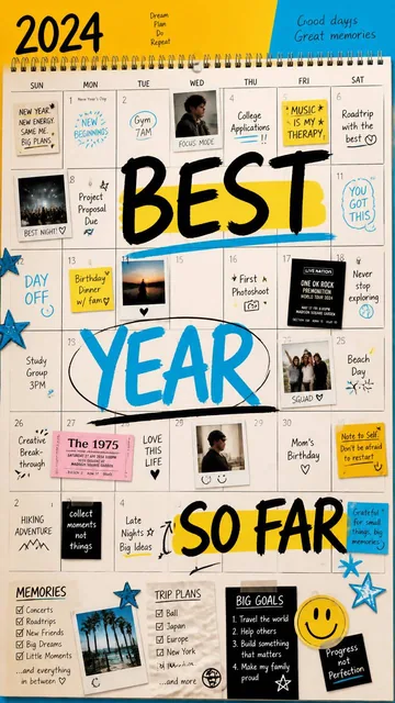 A premium 9:16 youth-culture advertising poster.Main Subject:A giant realistic calendar page occupying the entire compos