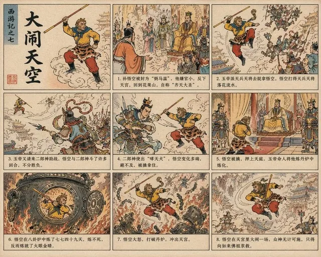 A museum-style infographic dissecting Hanfu, featuring a central illustration with detailed Chinese labels for components, material swatches, pattern explanations, and color palett
