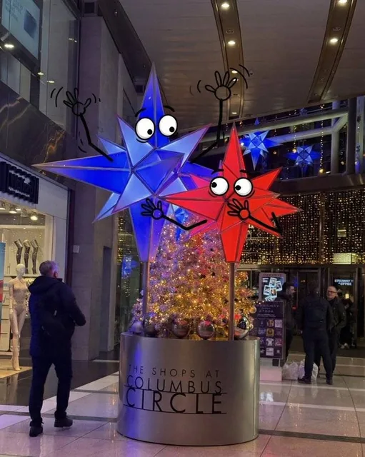An object with large googly eyes and stick hands in an exaggerated comedic pose, creating a humorous and whimsical illustration style.