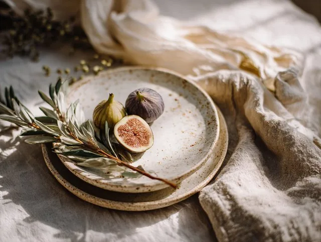 An editorial shot of a product placed on a natural surface like marble, wood, or concrete, surrounded by lifestyle props, with soft window lighting from the side, medium depth of field, warm tones, and subtle texture details, captured in an aspirational lifestyle style on medium format.