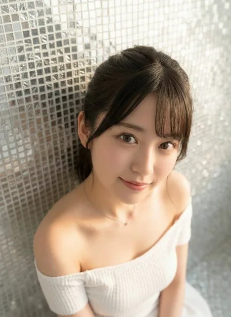 A 20-year-old fictional Japanese idol character with crystal clear white skin and large, impressive brown eyes, depicted in a safe-for-work and non-suggestive anime style portrait.