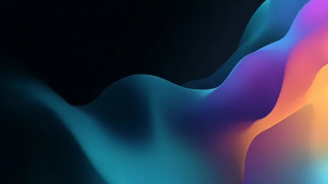 An abstract background featuring a simple, soft color gradient in dark mode, ideal for presentation slides or minimalist design projects.