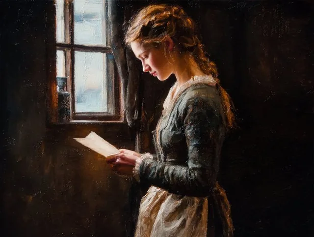 An oil painting in the Flemish style, featuring thin luminous glazes that build depth, with visible impasto brushwork in the highlights and a subtle sheen of linseed oil on a dark umber background, showing early signs of craquelure.