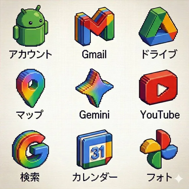 A digital image transformed into early 2000s video game style pixel art with a 3D effect, maintaining the original design and color palette.