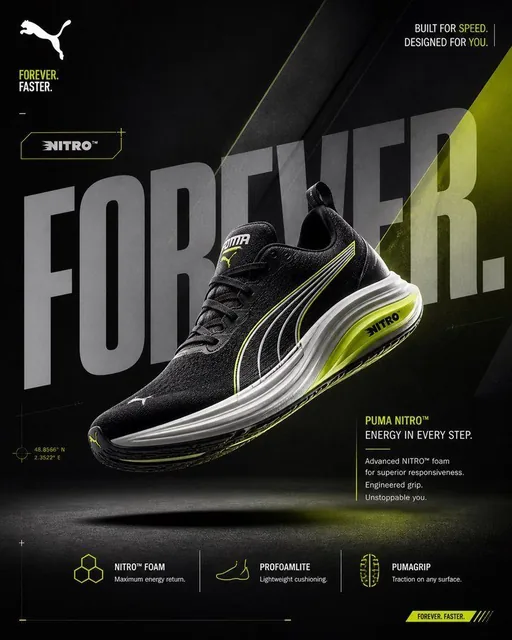 A 4:5 vertical Adidas campaign poster for the 'CONTROL' sneaker, featuring a performance shoe on a matte floor with subtle reflections, against a dark gradient background with giant 'CONTROL' typography and precise graphic elements.