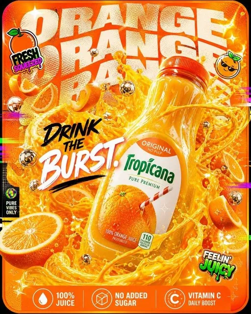 A maximalist surreal product mockup of a Paper Boat juice pouch in the foreground, with childhood elements like kites, paper boats, mango slices, and summer scenes bursting out, juice flowing like memory streams, textures overlapping like scrapbook chaos, muted pastel background with paper textures