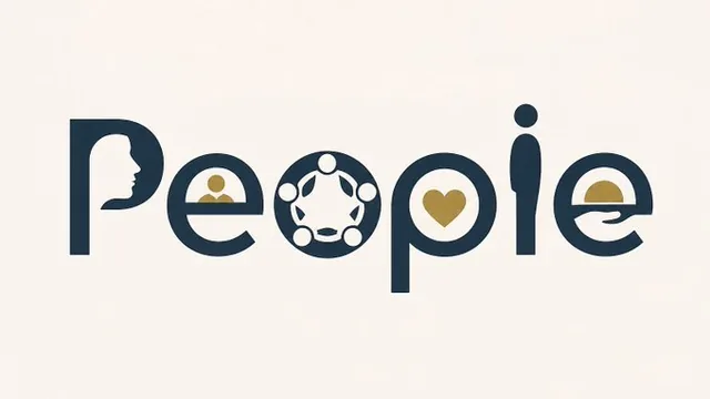 A minimalist typography design of the word WORD, where each letter incorporates subtle symbolic elements of its meaning, with clean linework, limited color palette, clever negative space, and modern aesthetic.