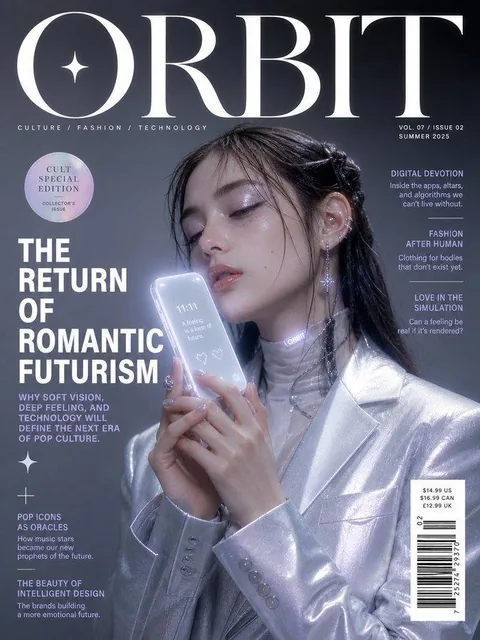 A premium fake magazine cover for an imaginary publication named [MAGAZINE NAME], featuring a bold masthead, a striking cover subject, and culturally fluent editorial text with realistic hierarchy and metadata.