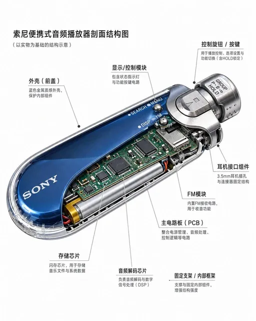 A clean, educational cutaway diagram on a white background, based on the uploaded image, showing a cross-section or layered internal structure with clear labeled annotations, resembling a textbook or museum scientific illustration.
