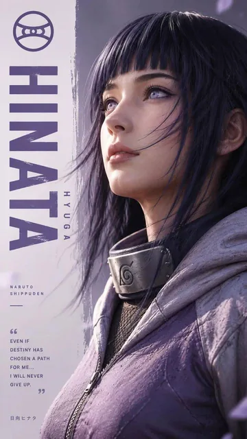 Cinematic anime portrait poster of a female ninja in close-up side profile, looking upward with determination, featuring detailed textures, dramatic lighting, and minimalist Japane
