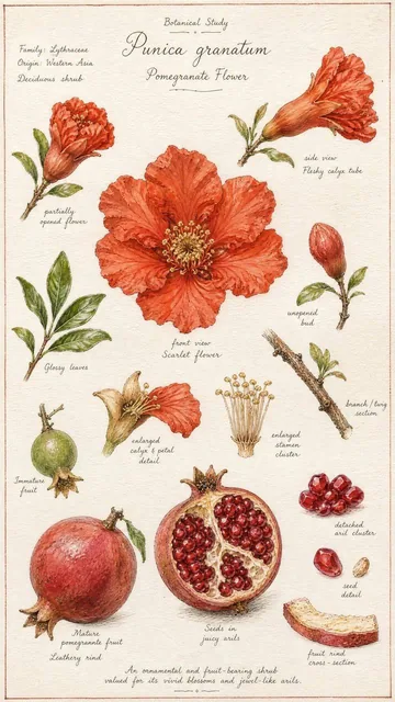 A hand-painted botanical study sheet of [PLANT SUBJECT], featuring fine technical pen linework and transparent watercolor washes on textured watercolor paper, with multiple specimen studies and handwritten annotations.