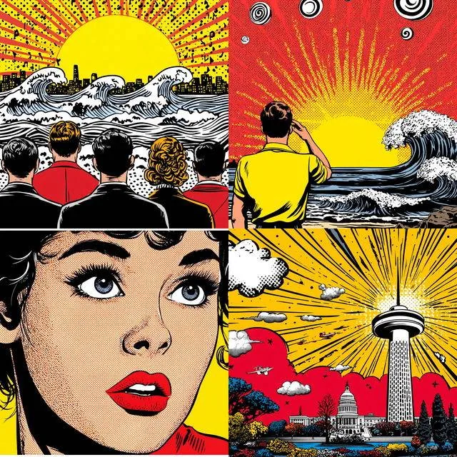 Vibrant Pop-Art Nostalgia