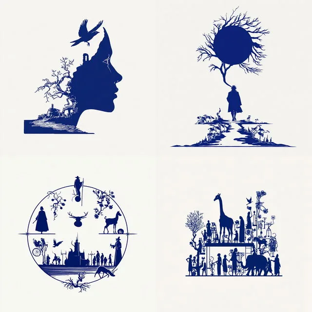 Monochrome Silhouette Elegance