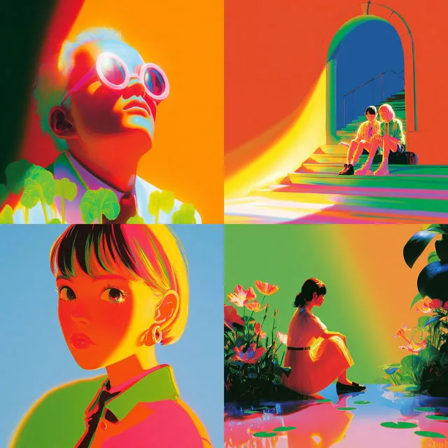 Vivid Neon Whimsy