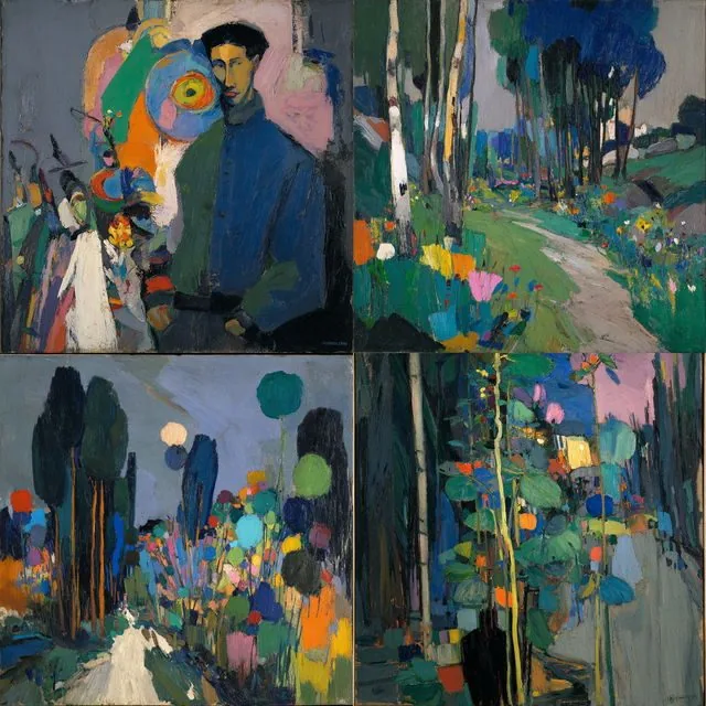 Vibrant Expressionist Abstraction