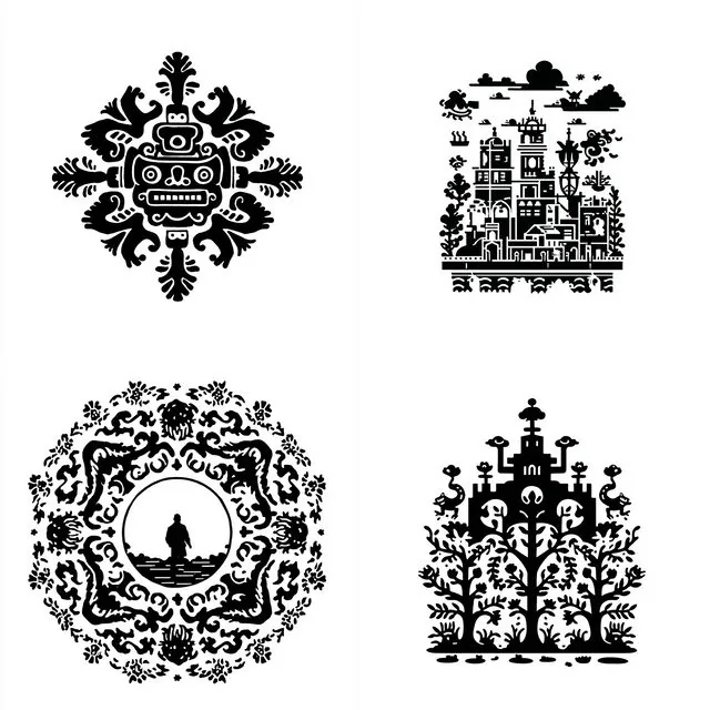 Monochrome Silhouette Elegance