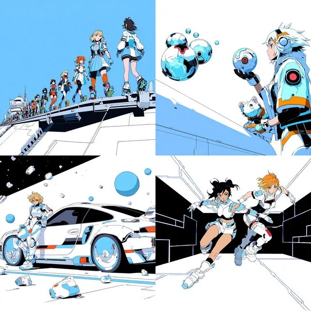 Futuristic Anime Aesthetics