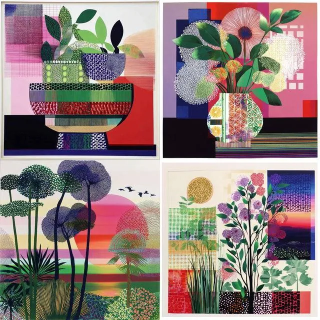 Vibrant Geometric Abstraction