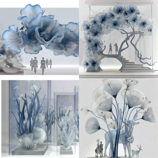 Ethereal Botanical Sculptures