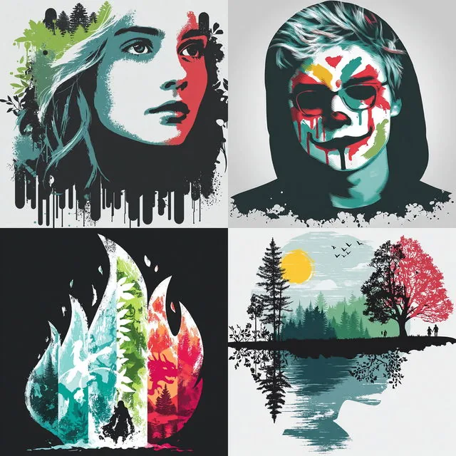 Vibrant Graphic Fusion