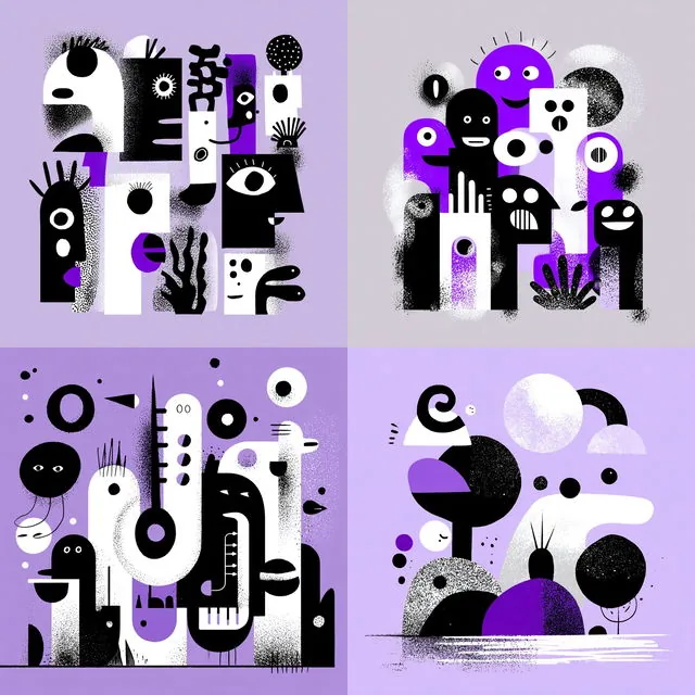 Playful Cubist Abstraction