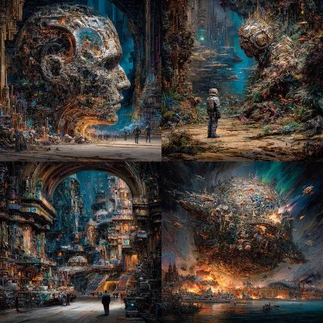 Intricate Futuristic Complexity