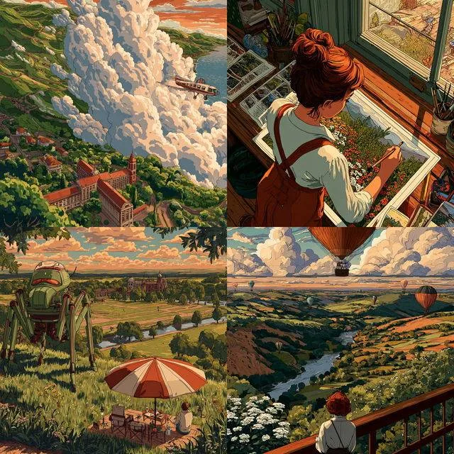 Whimsical Narrative Landscapes