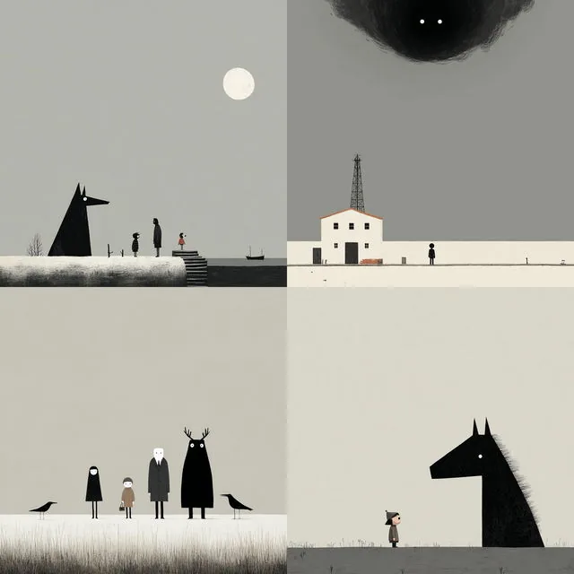 Monochrome Minimalist Whimsy