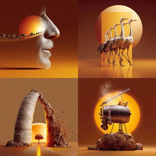 Surreal Sepia Dreamscape