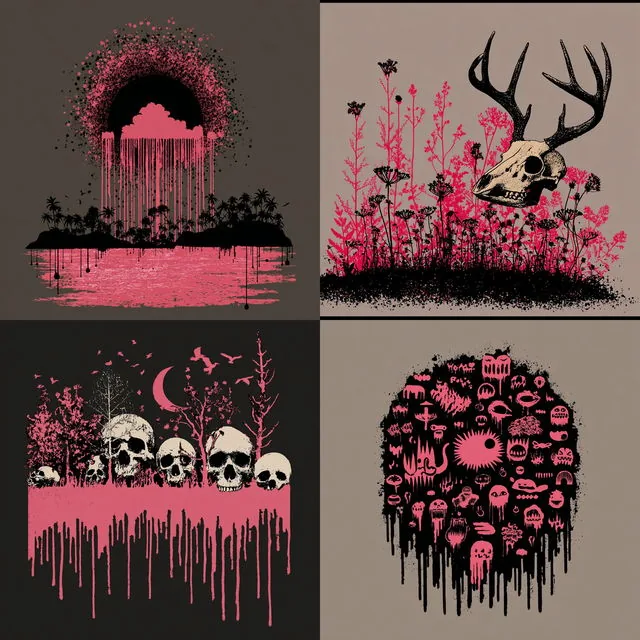 Silhouette Splatter Artistry