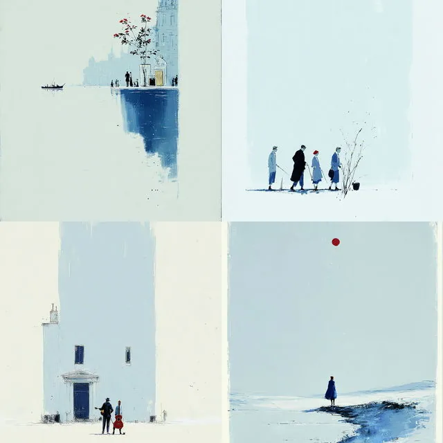 Minimalist Blue Elegance