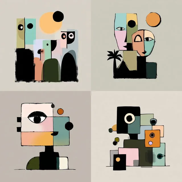 Geometric Pastel Abstraction