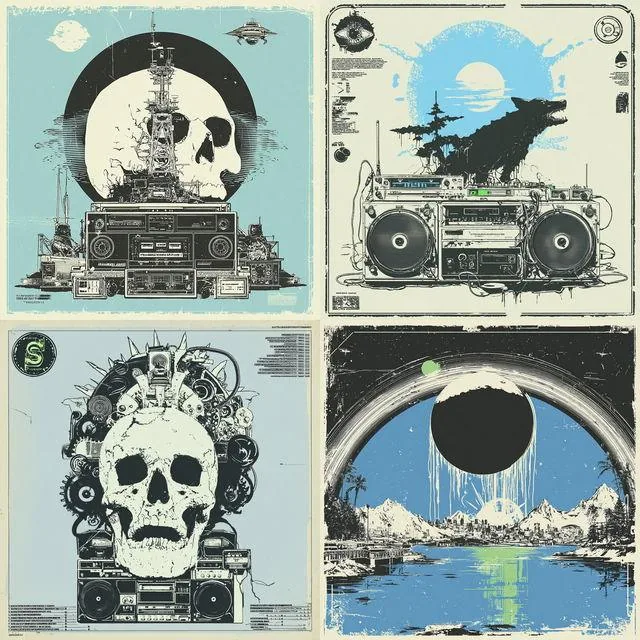 Retro-Futuristic Industrial Grunge