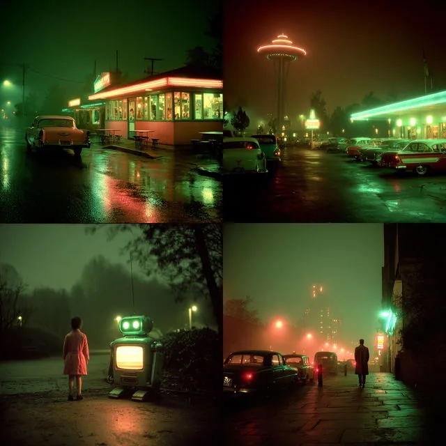 Neon Nostalgia Dreamscape