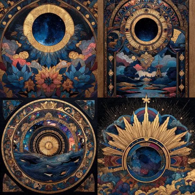 Celestial Ornate Tapestry