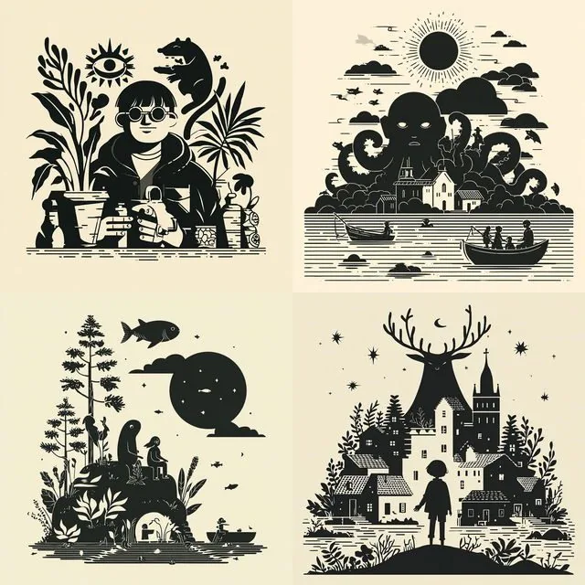 Monochrome Whimsy