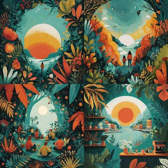 Whimsical Botanical Vibrance