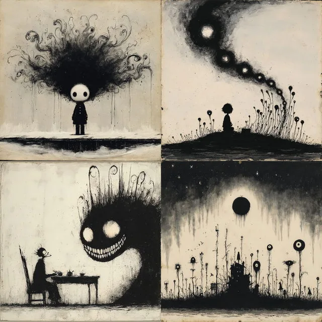 Eerie Monochrome Whimsy