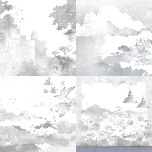 Ethereal Monochrome Dreamscape