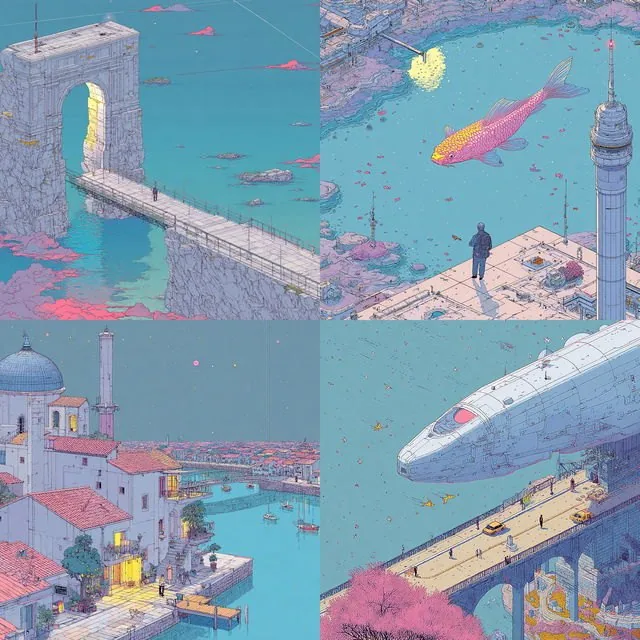 Pastel Futuristic Visions