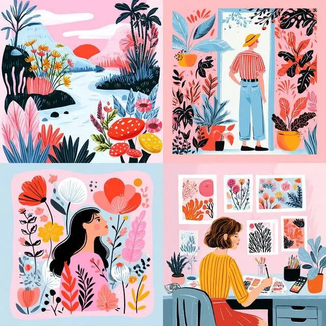 Whimsical Graphic Vibrance